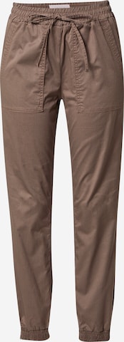 Effilé Pantalon Cartoon en marron : devant