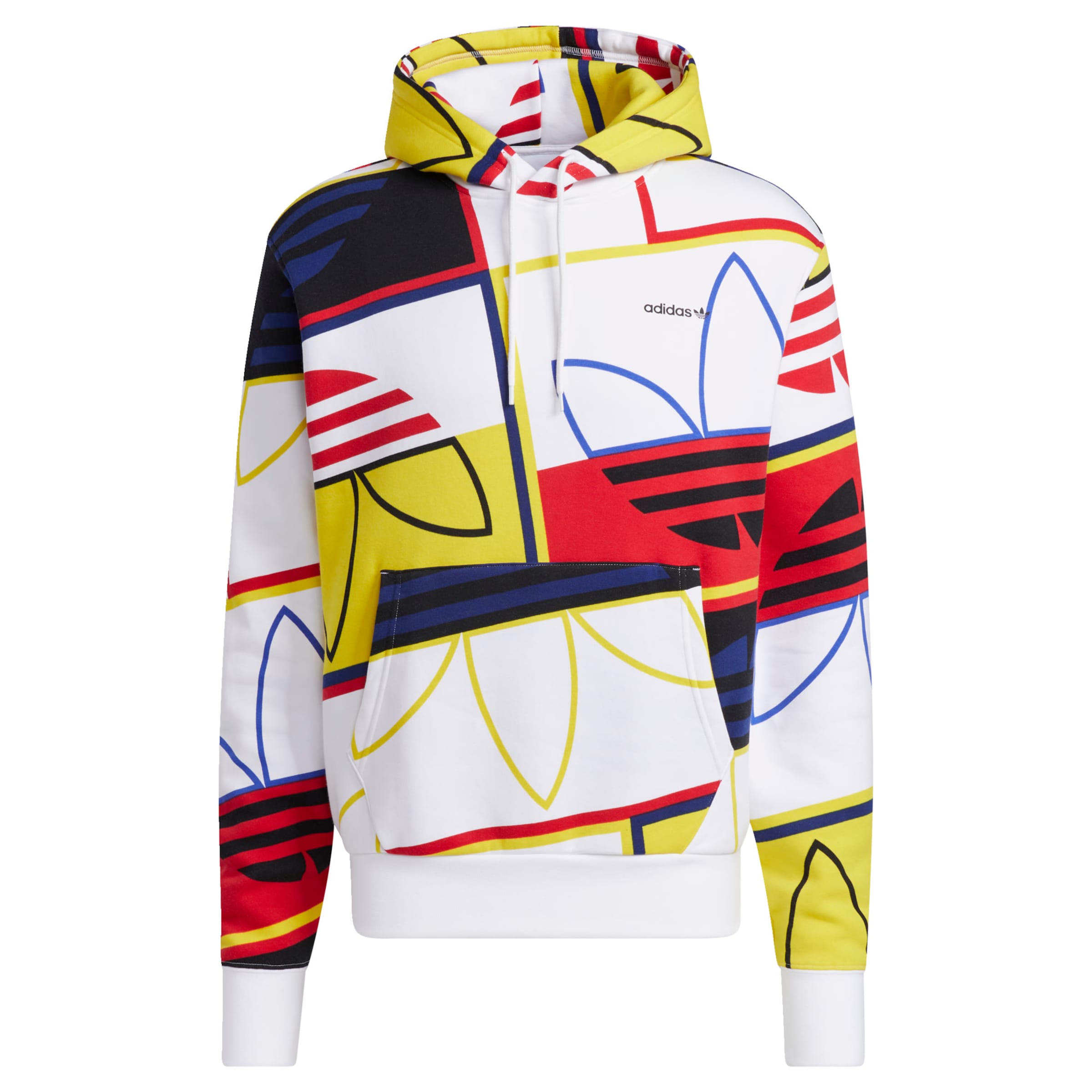 pullover blau gelb gestreift