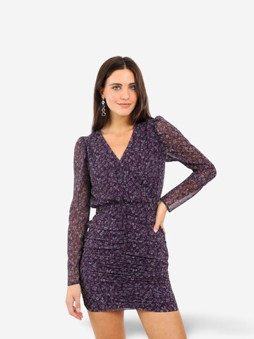 THE-ARE Dress in Purple: front