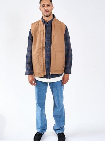 Legends Weste 'Heavy Canvas'‌‌‌ in Braun: Vorderseite