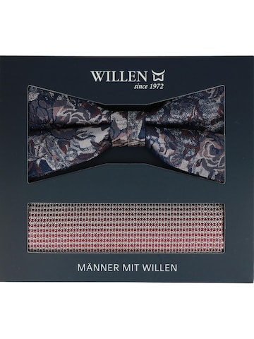 WILLEN Bow Tie 'Set Floral/ Uni' in Purple