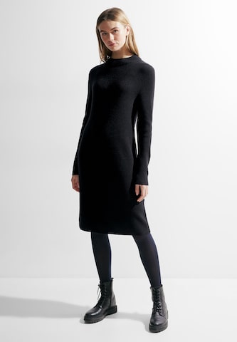 CECIL Knitted dress in Black: front