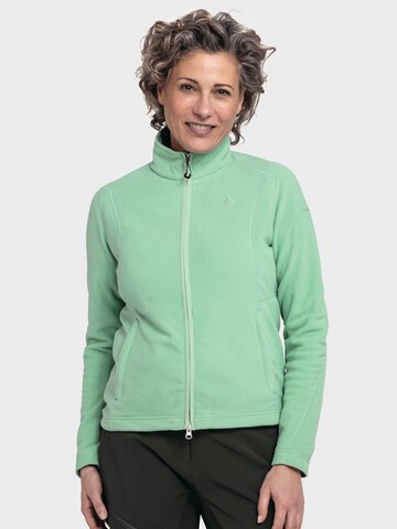 Veste en polaire fonctionnelle 'Leona3' Schöffel en vert : devant