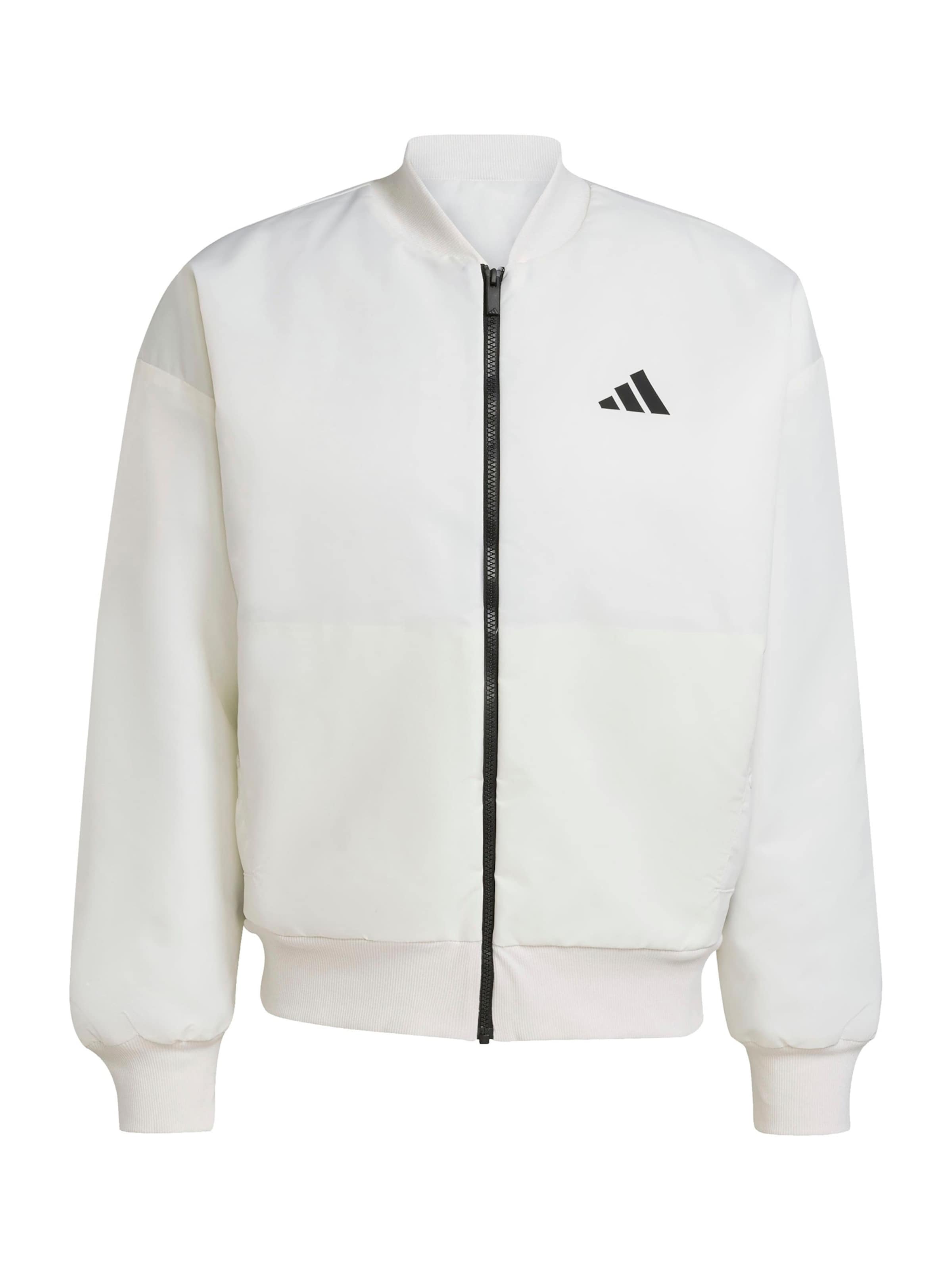 ADIDAS SPORTSWEARSportska jakna 'STADIUM' - bijela boja: prednji dio