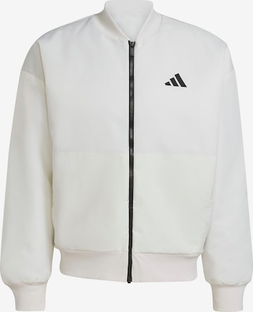 Veste de sport 'STADIUM' ADIDAS SPORTSWEAR en blanc : devant