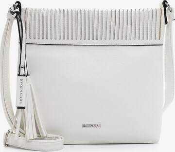 Borsa a tracolla 'Brigitte' di Emily & Noah in bianco: frontale