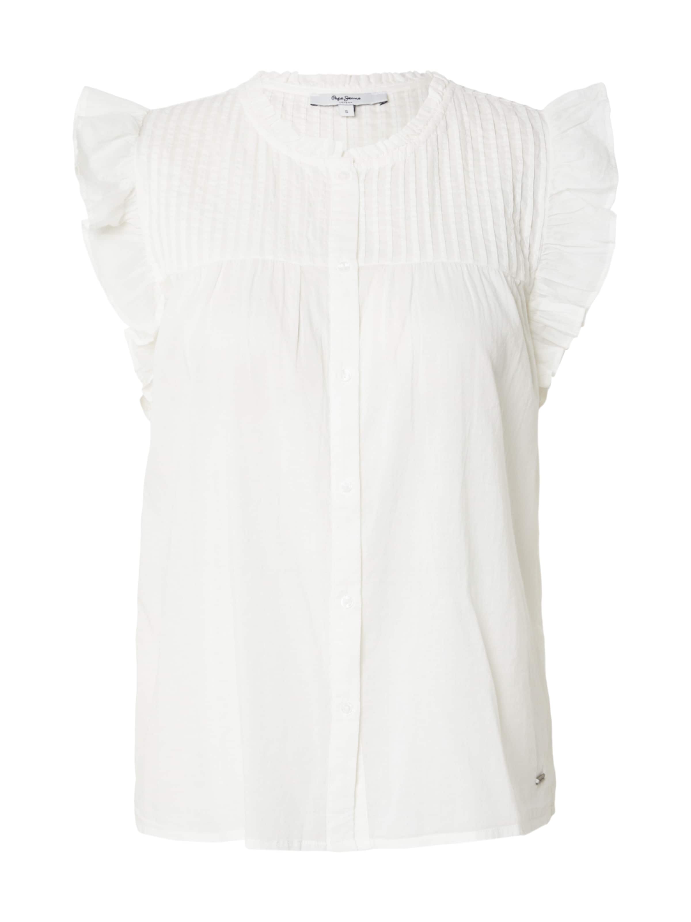 Pepe Jeans Bluse in Weiß: Vorderseite