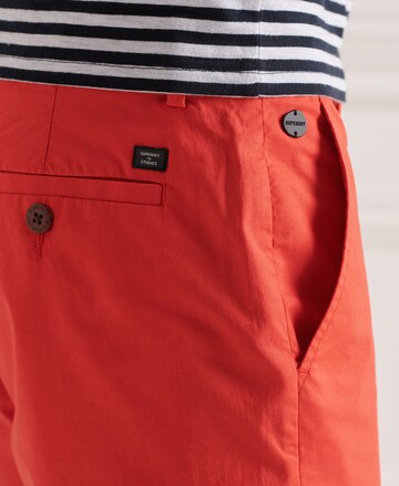 Superdry Regular Chino Pants in Red