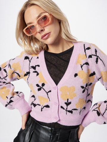 Nasty Gal Knit Cardigan in Purple