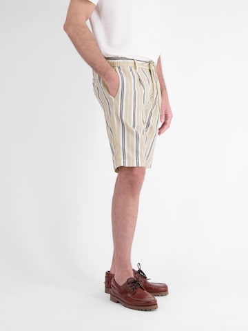 LERROS Regular Chino-Shorts aus Baumwolle mit modischem Streifenmuster in Beige