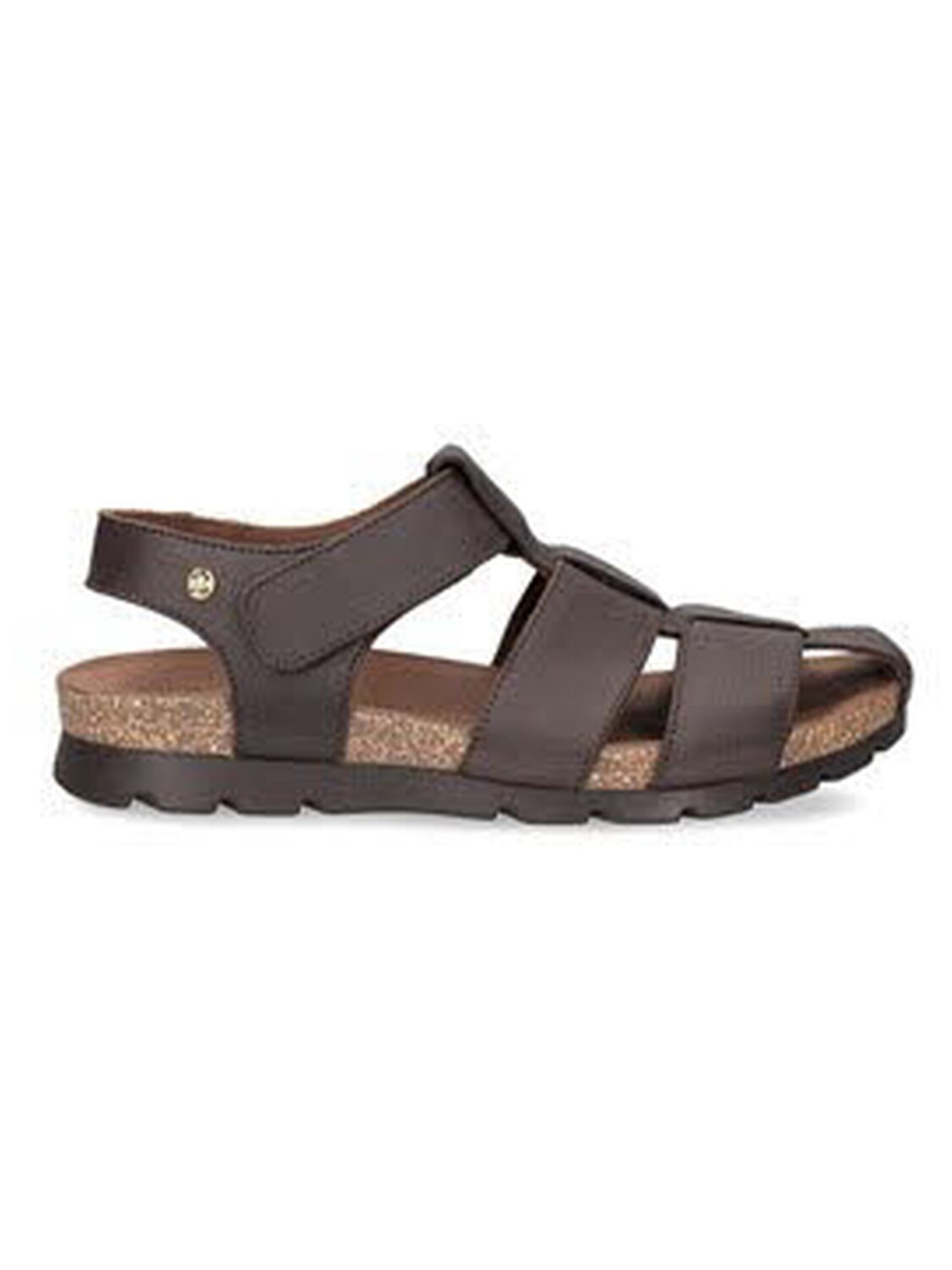 PANAMA JACK Sandals 'Sandale Herren Stanley C1 Napa grass marron Echtleder in braun' in Brown: front