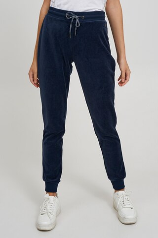 Oxmo Loose fit Pants 'NIKITA' in Blue: front