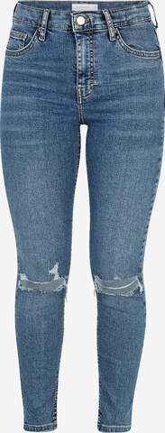 TOPSHOP Skinny Jeans 'Jamie' in Blue: front