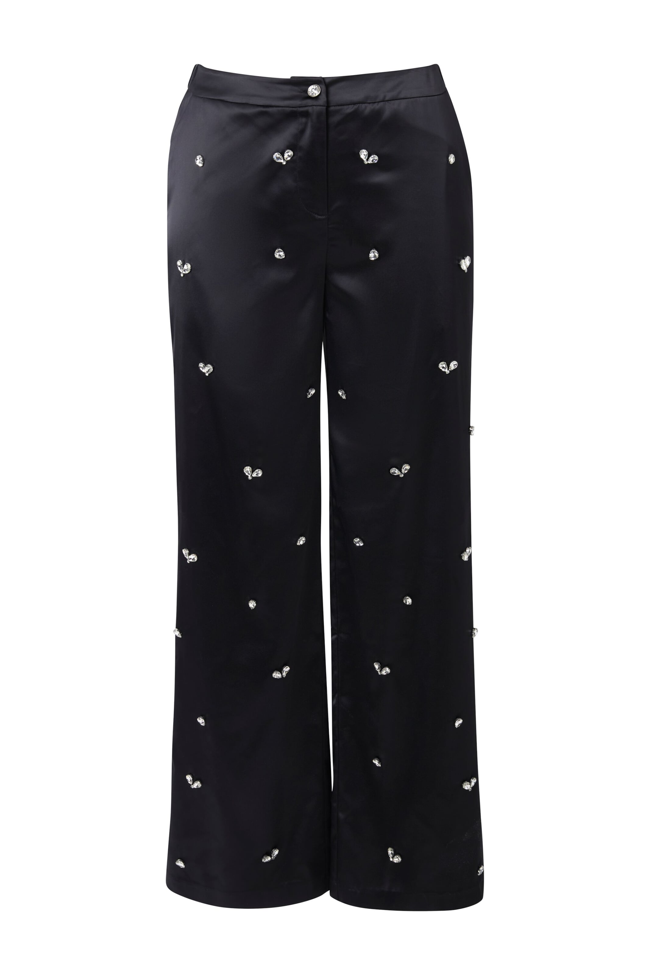 Ulla Popken Regular Hose in Schwarz: Vorderseite