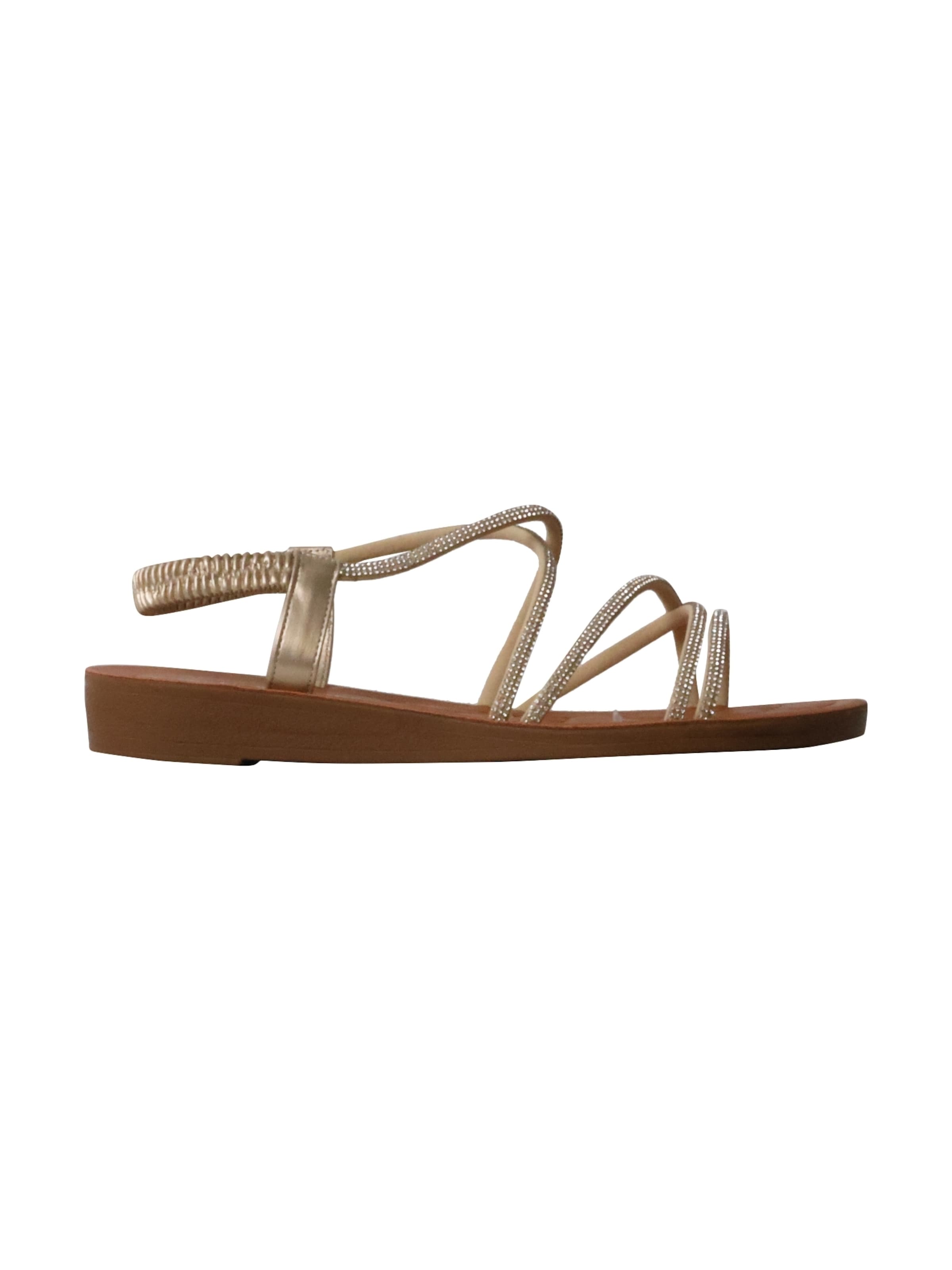 Super Mode Sandals in Gold
