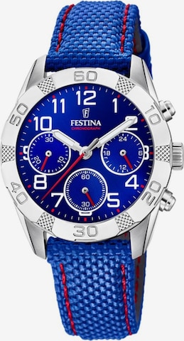 Montre à affichage analogique FESTINA en bleu : devant