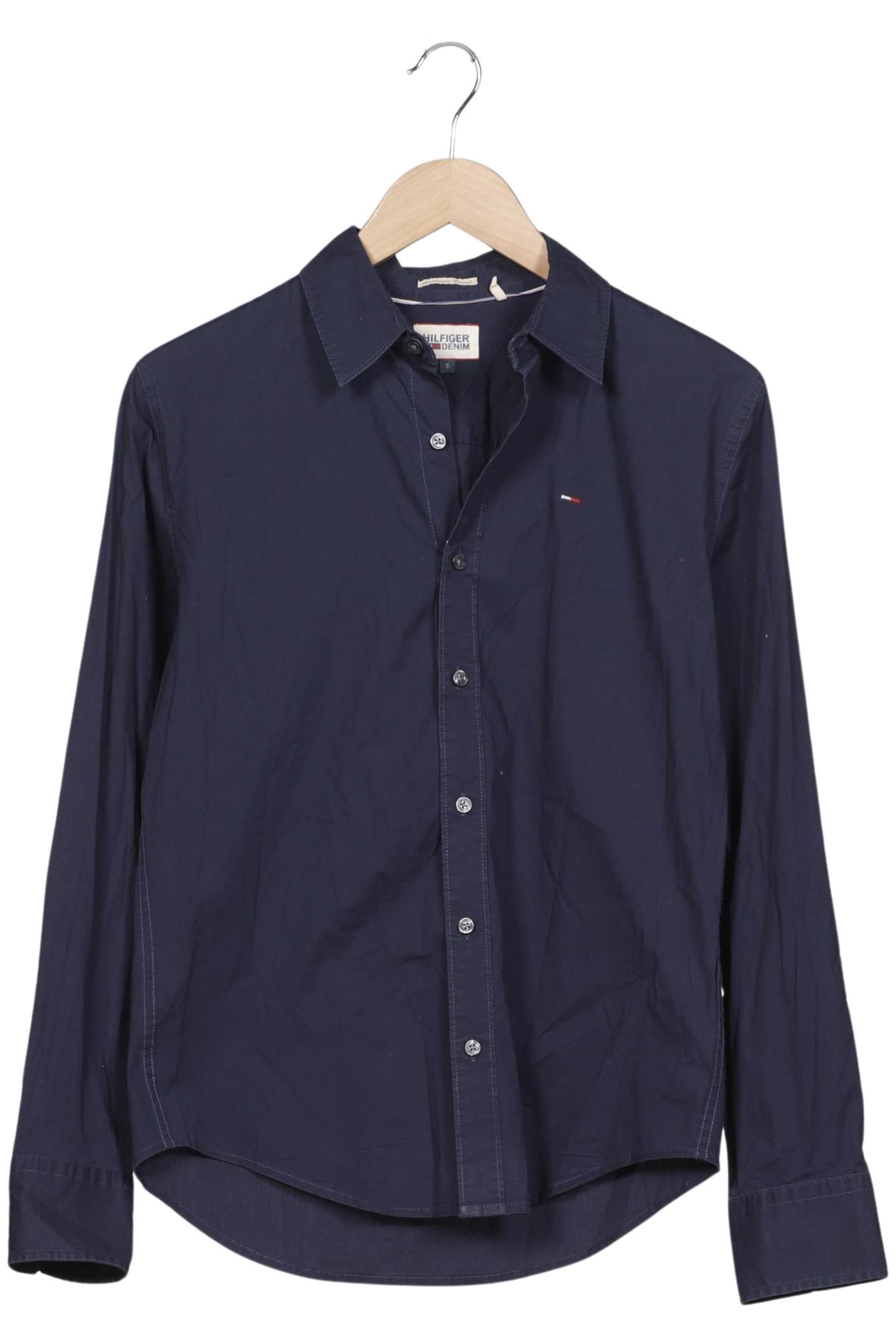 Tommy Jeans Button Up Shirt in S in Blue: front