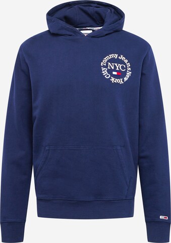 Tommy Jeans Sweatshirt 'Timeless Circle' in Blau: predná strana