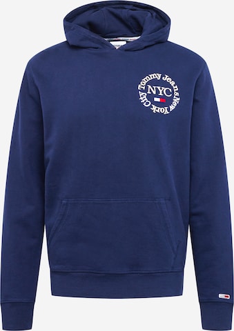 Tommy Jeans Sweatshirt 'Timeless Circle' in Blue: front