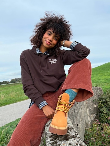 TIMBERLAND Lace-up bootie 'Stone Street 6-Inch' in Brown