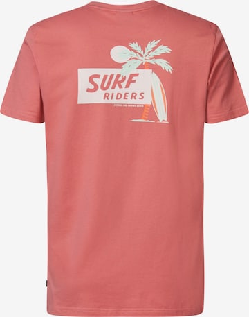 T-Shirt 'Waikiki Beach' Petrol Industries en rose