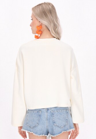 IZIA Sweatshirt 'Boho' in Beige