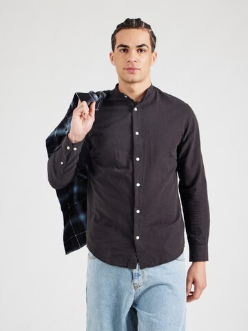 JACK & JONES - Ajuste regular Camisa 'JJEBreeze' en negro: frente