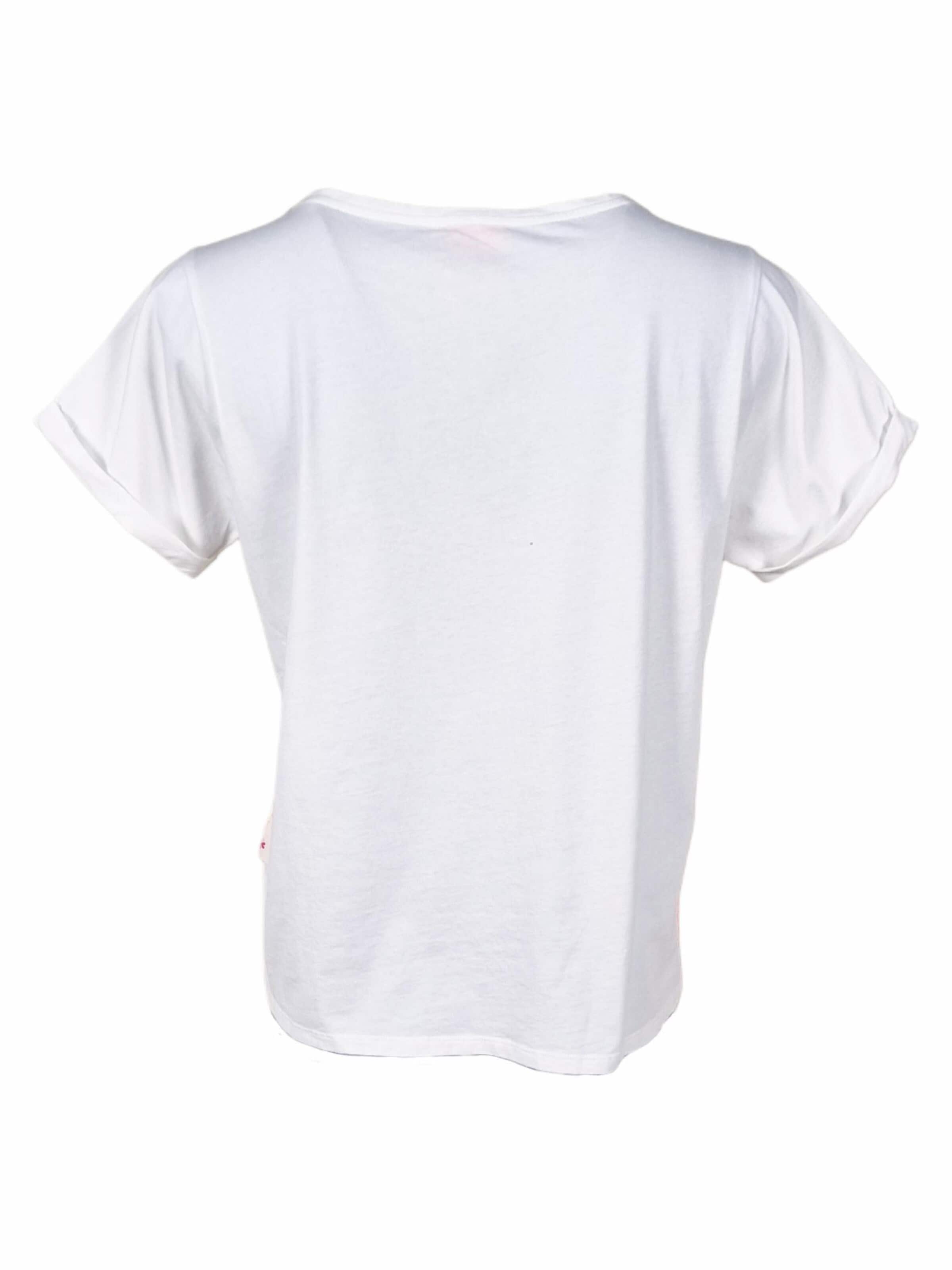 Maglietta 'Tshirt mit Print - PamelaC' di LIKS. Munich in bianco
