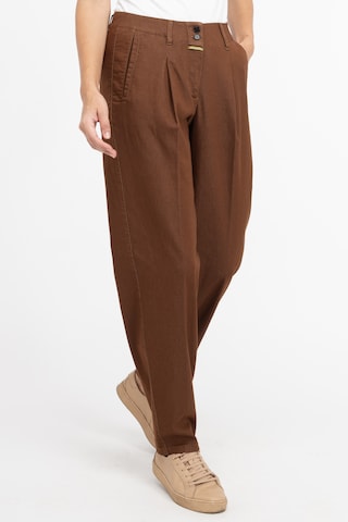 Loosefit Pantalon à pince Recover Pants en marron : devant