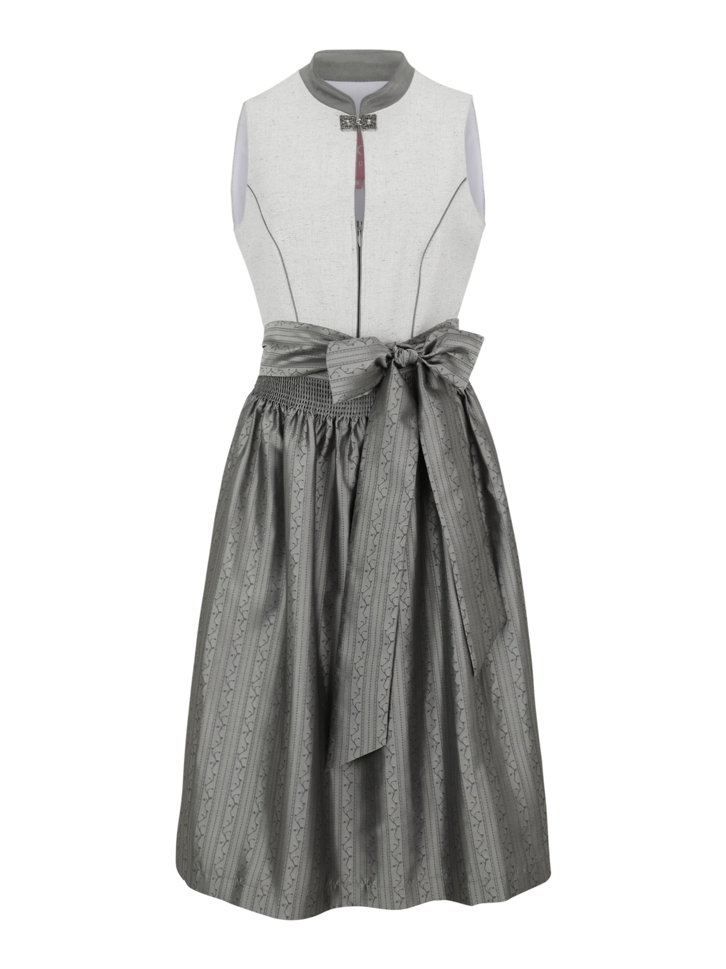 Krüger Madl Dirndl in Grey: front