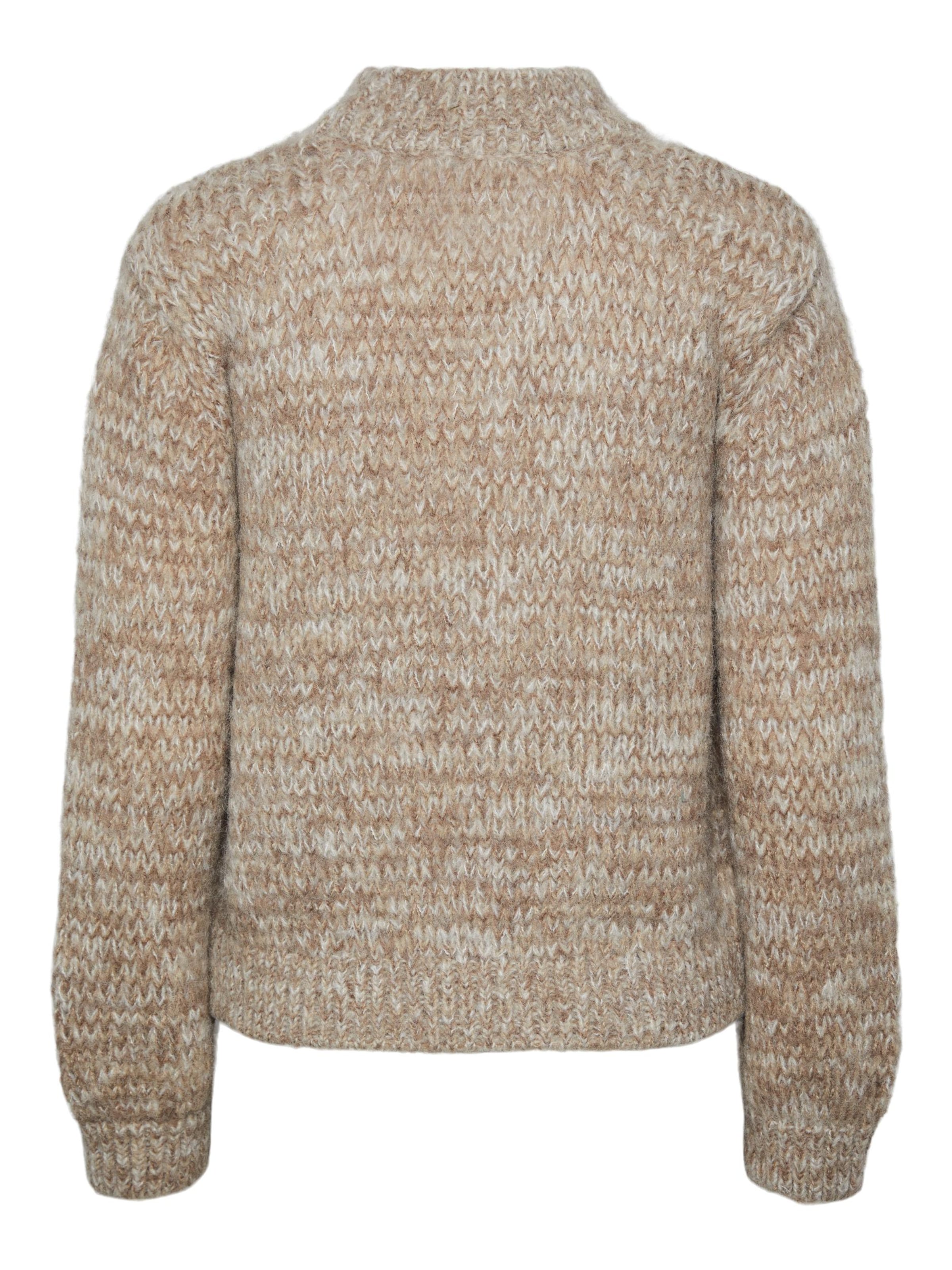 PIECES Sveter 'NOMANA' - Hnedá