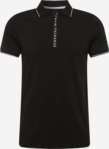 ARMANI EXCHANGE Poloshirt in Schwarz: predná strana