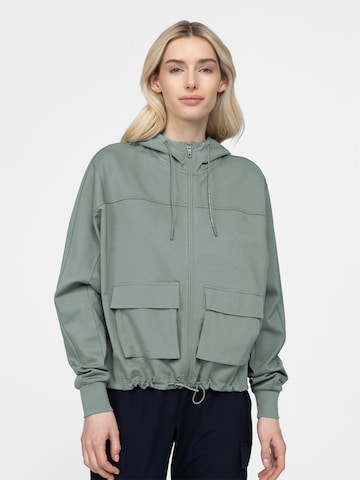 4F Sports sweat jacket 'BLD021' in Green: front