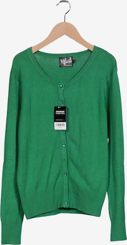 Hell Bunny Strickjacke 8XL in Grün: Vorderseite