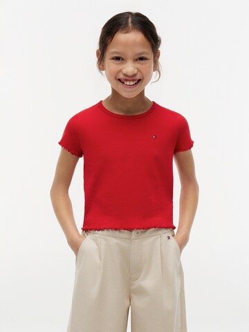 Tricou 'ESSENTIAL' de la TOMMY HILFIGER pe roșu: față