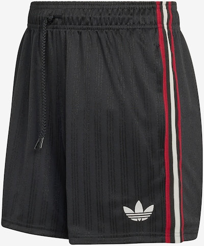 Sportinės kelnės 'MUFC' iš ADIDAS PERFORMANCE, spalva – raudona / juoda / balta, Prekių apžvalga