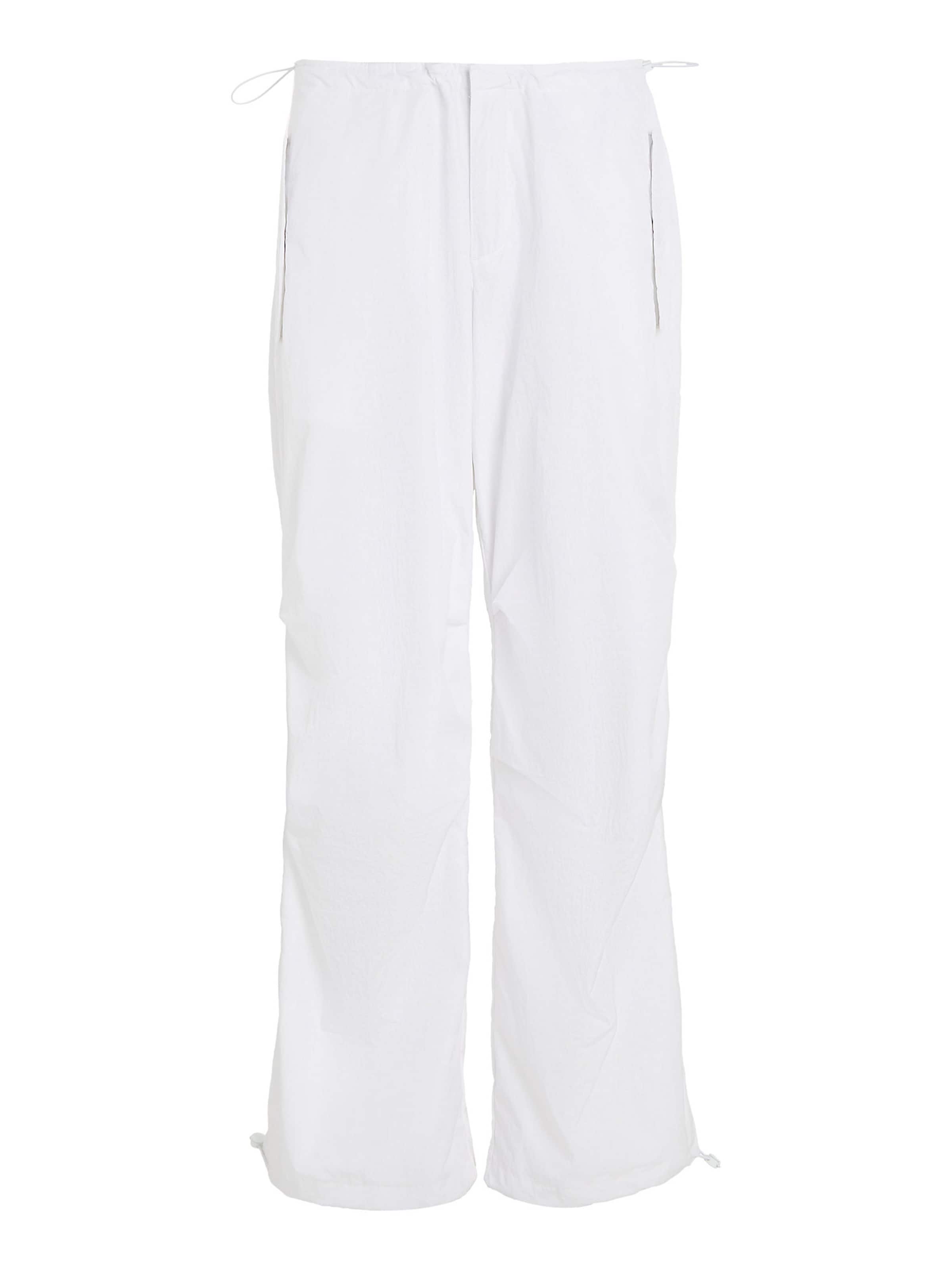 TOMMY HILFIGER Lużny krój Spodnie w kolorze biały: przód