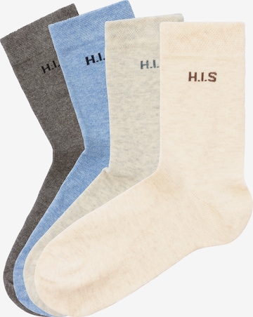 H.I.S Regular Socks in Beige: front