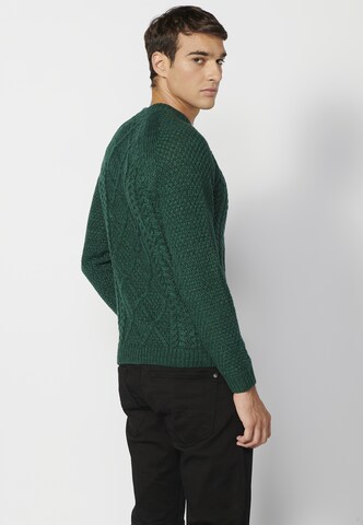 KOROSHI Sweter 'Punto' w kolorze zielony