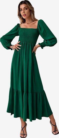 KoJooin Dress 'Damen Enganliegendes Kleid mit Quadrat-Ausschnitt – Langarm, Hohe Taille und Verspielten Rüschen' in 36 in Green, Item view