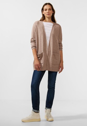 STREET ONE Knit Cardigan in Brown