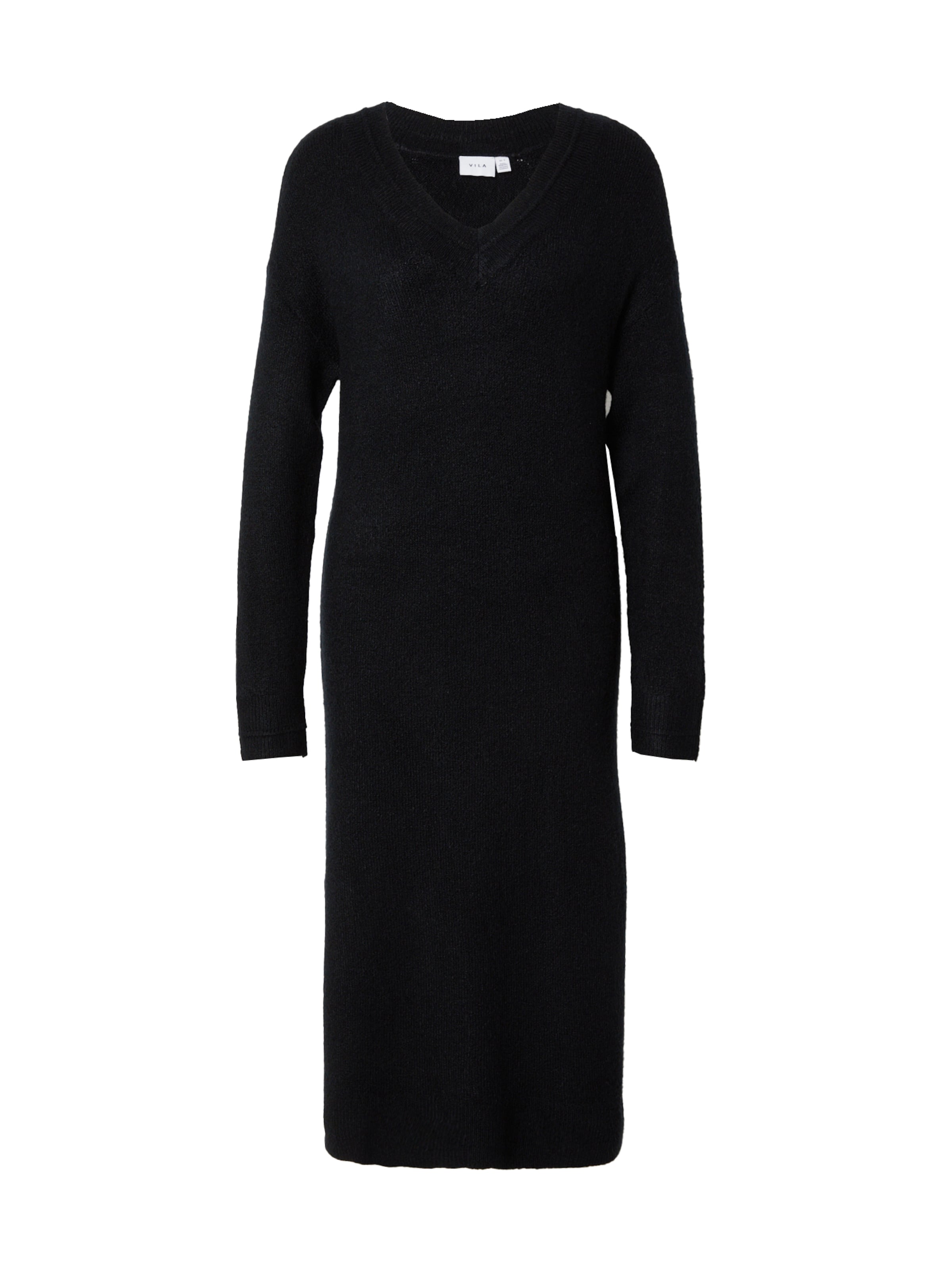 Abito in maglia 'VIMA' di VILA in nero: frontale