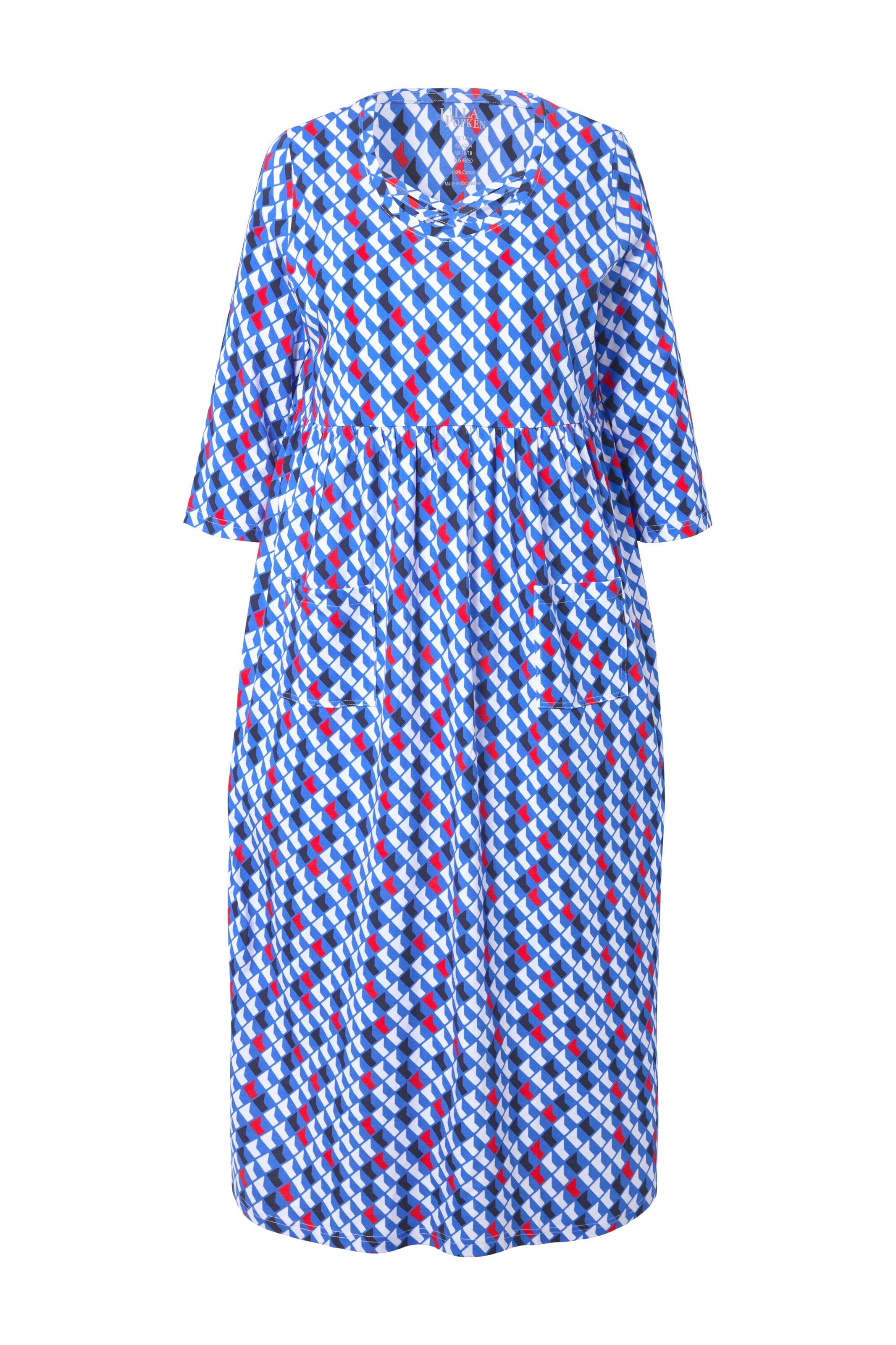 Ulla Popken Jurk in Blauw: voorkant