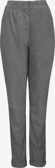 JAGGER & EVANS Lederhose in anthrazit, Produktansicht