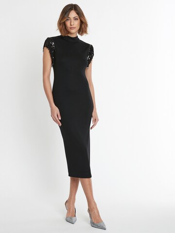 Ana Alcazar Kleid 'Sipini' in Schwarz: Vorderseite