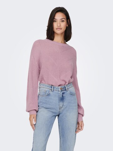 JDY Sweater 'Lenette' in Purple: front