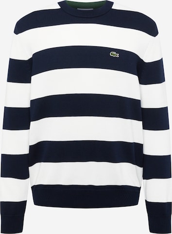 Pull-over LACOSTE en bleu : devant