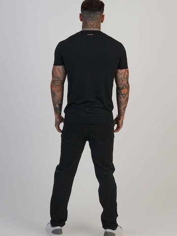 Coupe slim Jean SikSilk en noir