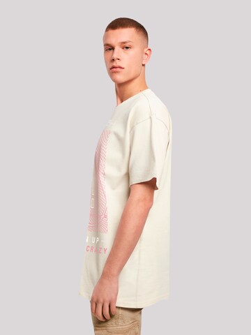 T-Shirt 'Panic At The Disco Turn Up The Crazy' F4NT4STIC en beige