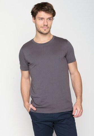 Maglietta 'Basic' di GREENBOMB in grigio: frontale